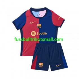 Fußballtrikots FC Barcelona Kinder 2024-2025 Kurzarm Heimtrikotsatz kaufen